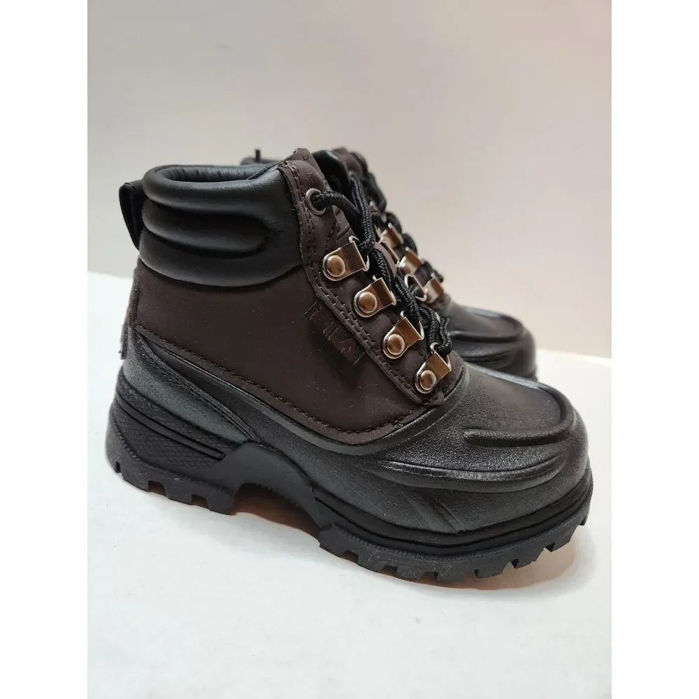 Fila WeatherTec Hiking Shoes Little Kids Size 11 Espresso/Black
